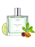 EM5™ Green Horse Perfume for Men & Women | Woody Fruity Musky Fresh Aromatic Fragrance | 50 ml Unisex Eau de Parfum Spray | Luxury Gift for Him & Her