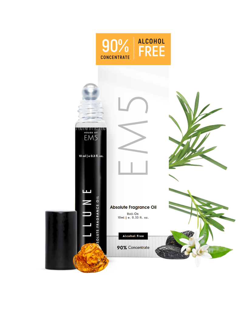 EM5™ Allune | Perfume Oil Roll On (Attar) 90% Concentrate Non-Alcoholic for Men and Women, Strong and Long Lasting | Citrus Aromatic Vanilla | 10ml Roll-On Easy to Carry and Travel Friendly