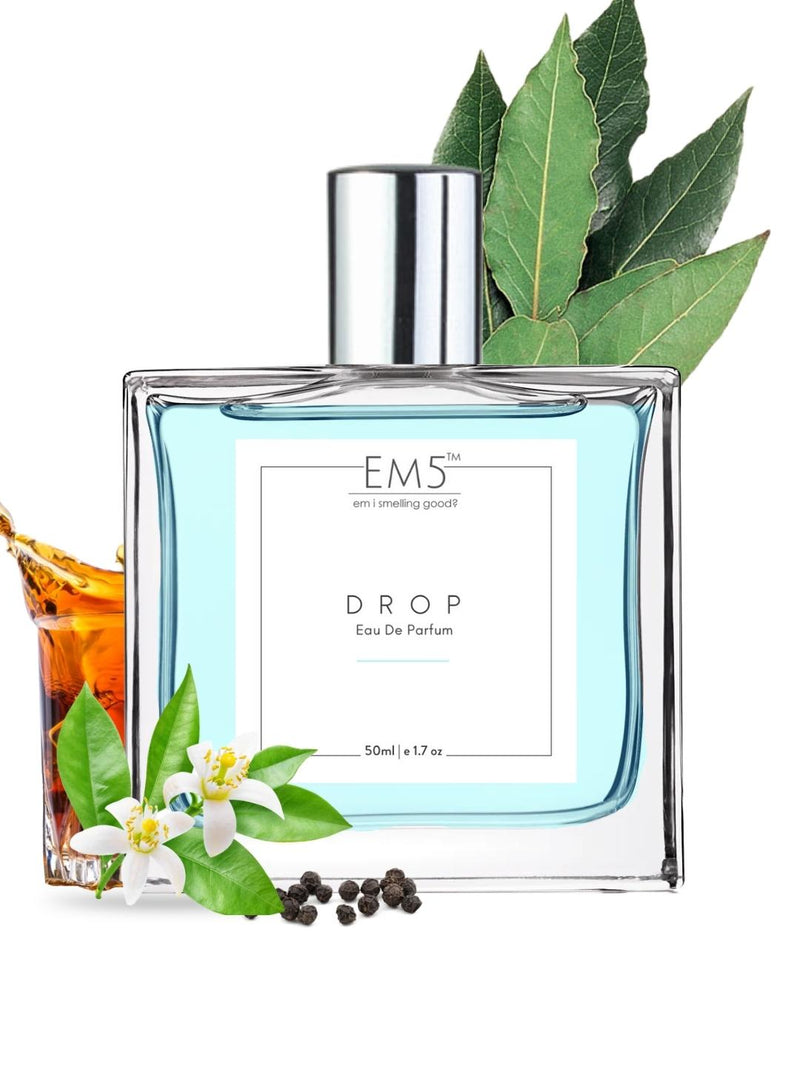 EM5™ Drop Perfume for Men | Eau De Parfum Spray | Amber Spicy Whisky Fragrance Accords | Luxury Gift for Him | Sizes Available: 50 ml / 15 ml - House of EM5