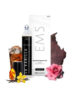 EM5™ La-Vanilla | Perfume Oil Roll On (Attar) 90% Concentrate Non-Alcoholic for Men and Women, Strong and Long Lasting | Vanilla Warm Spicy | 10ml Roll-On Easy to Carry and Travel Friendly