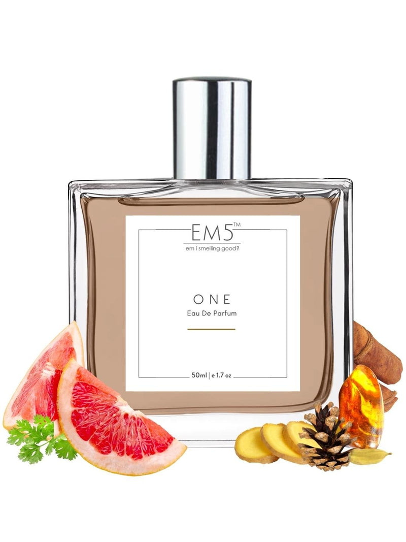 EM5™ ONE Unisex Perfume | Eau De Parfum Spray for Men & Women | Sweet Fruity Floral Fragrance Accords | Luxury Gift for Him / Her | Sizes Available: 50 ml / 15 ml - House of EM5