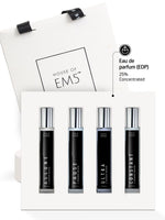 EM5™ Combo Pack of 4 - Perfect Office/Everyday Fragrance Set for Men & Women | Eau De Parfum Spray | Perfect Gift Set for Him/Her | Compact & Travel Friendly | 15 ml Each