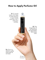 EM5™ Trace 2.0 | Perfume Oil Roll On (Attar) 90% Concentrate Non-Alcoholic for Men and Women, Strong and Long Lasting | Leather Sweet Animalic | 10ml Roll-On Easy to Carry and Travel Friendly